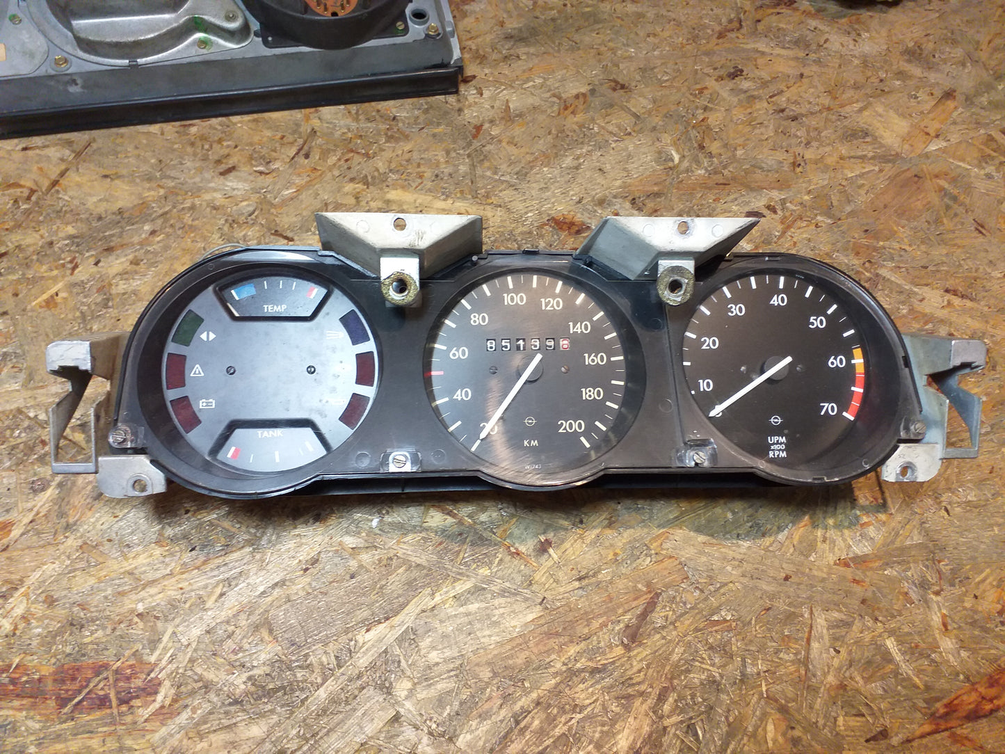 Manta Ascona A Tacho 200km/h Tachometer W743 Kombiinstrument Uhr original VDO Opel GEBRAUCHT