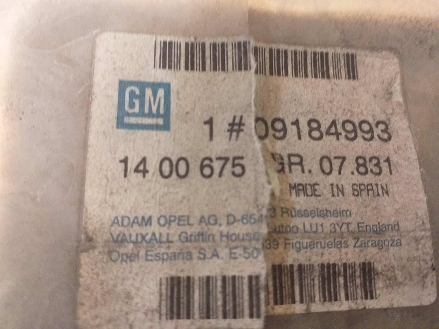 Corsa C Verlängerung Frontblech anthrazit original GM Opel NEU
