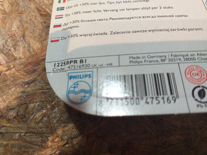Oldtimer Youngtimer Autolampen 30% extra Licht  original Phillips NEU