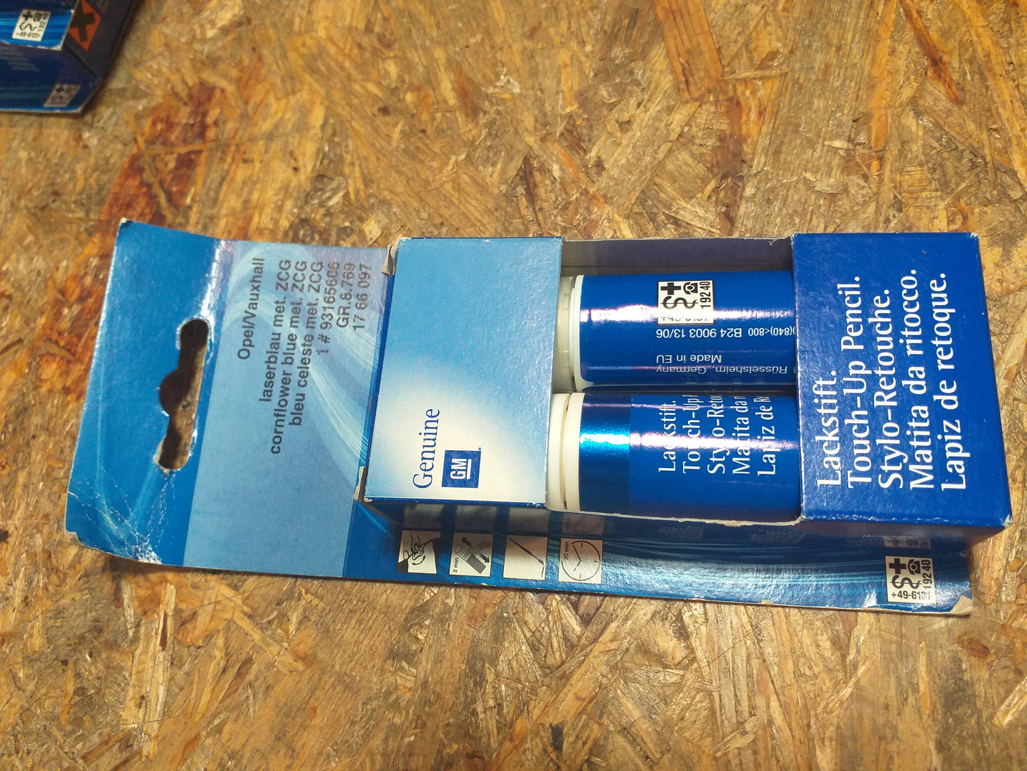 Oldtimer Youngtimer Lackstift "Laserblau met. ZCG" original GM Opel NEU