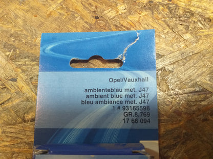 Oldtimer Youngtimer Lackstift "ambienteblau met. J47" original GM Opel NEU