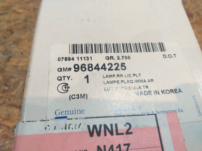 Chevrolet Daewoo Spark M300 Kennzeichenleuchte original GM NEU