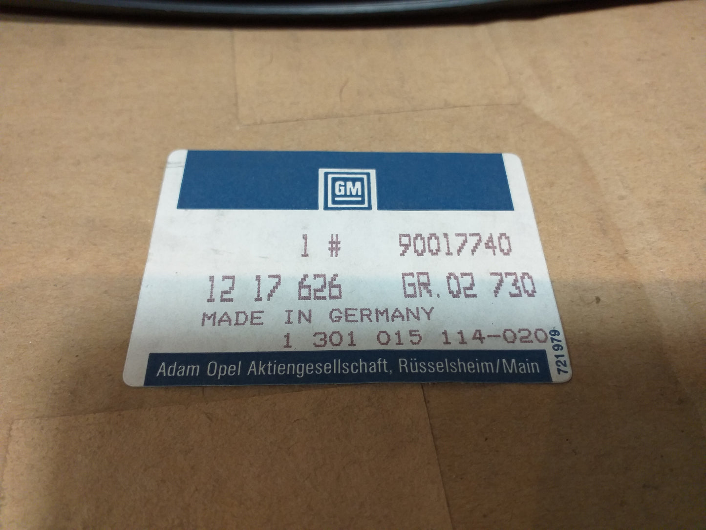 Rekord E1 Dichtung Glas Hauptscheinwerfer vorne rechts original GM Opel NEU