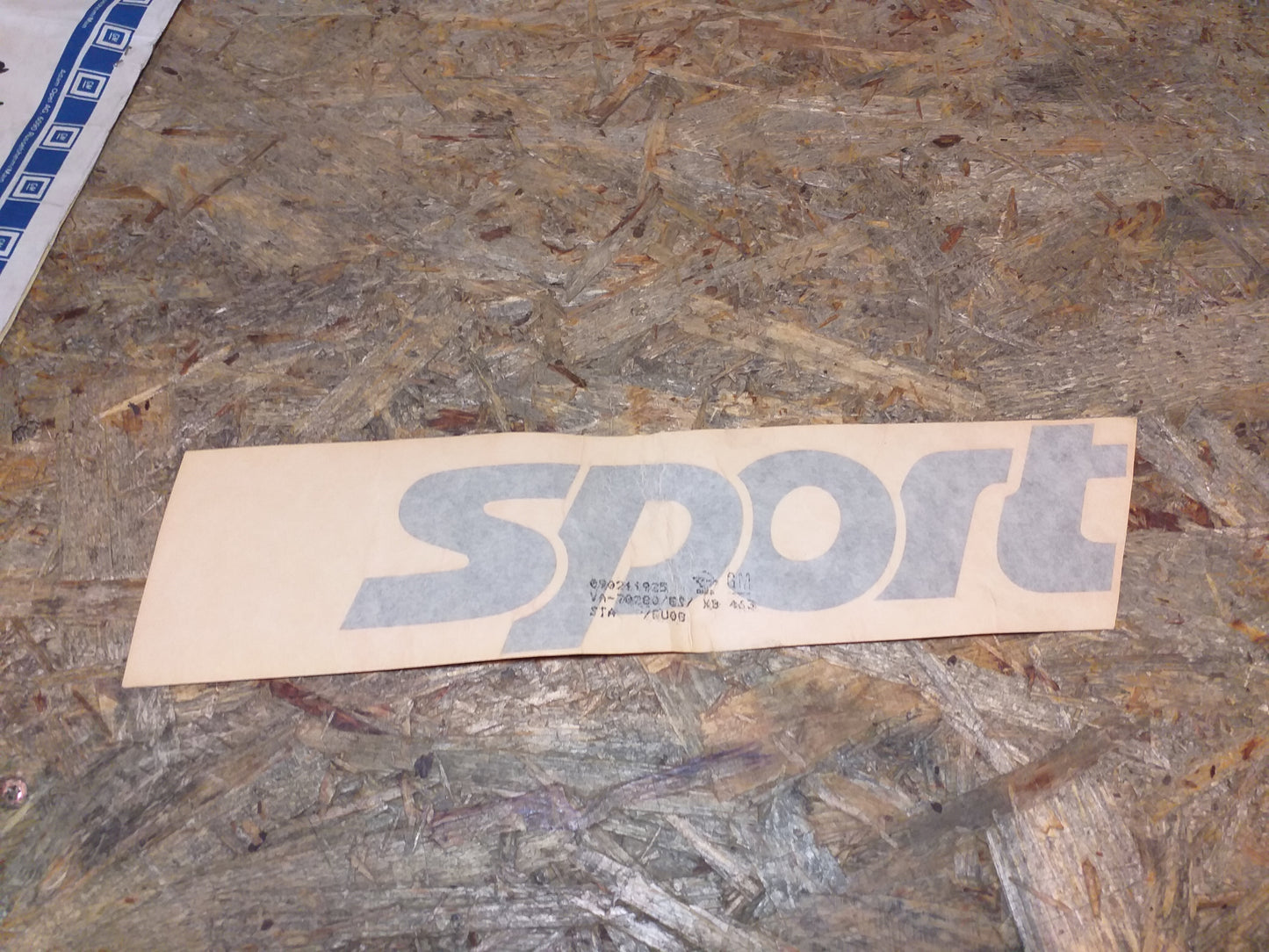 Oldtimer Youngtimer Schriftzug Aufkleber "Sport" original GM Opel NEU