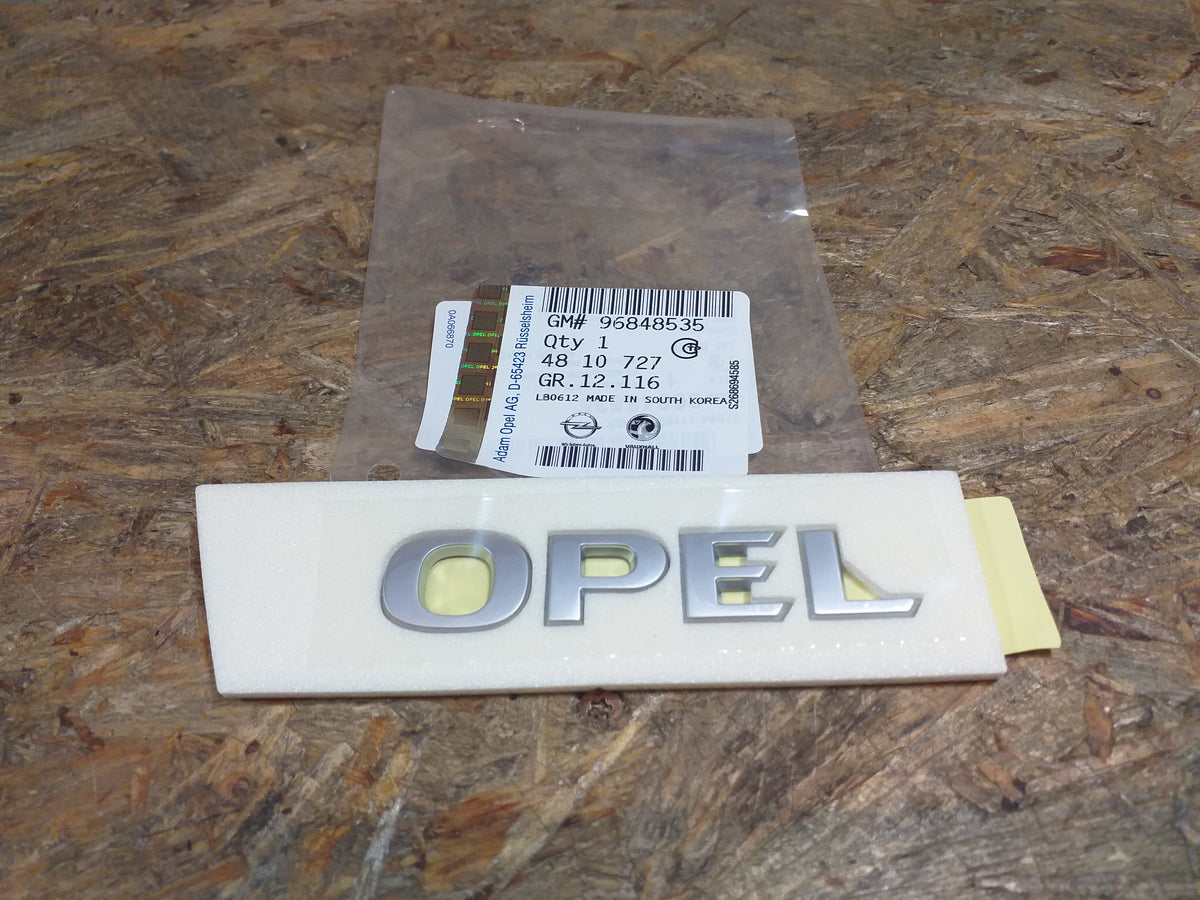 Oldtimer Youngtimer Emblem Schriftzug "Opel " original GM Opel NEU