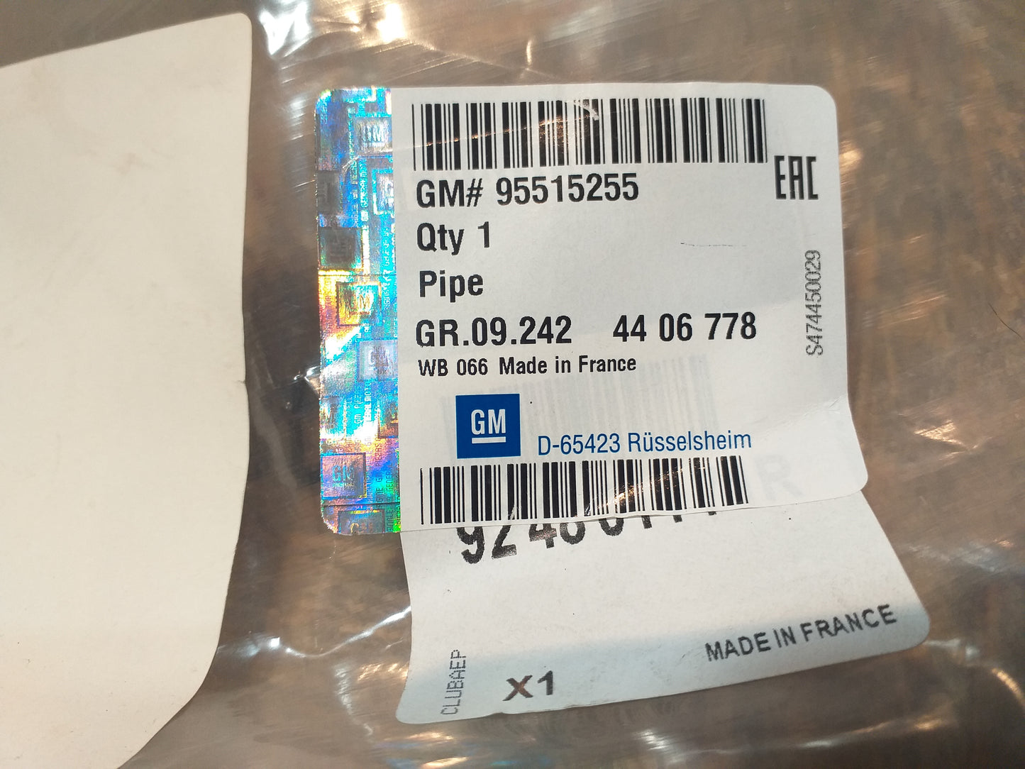 Movano B Klimaleitung original GM Opel NEU