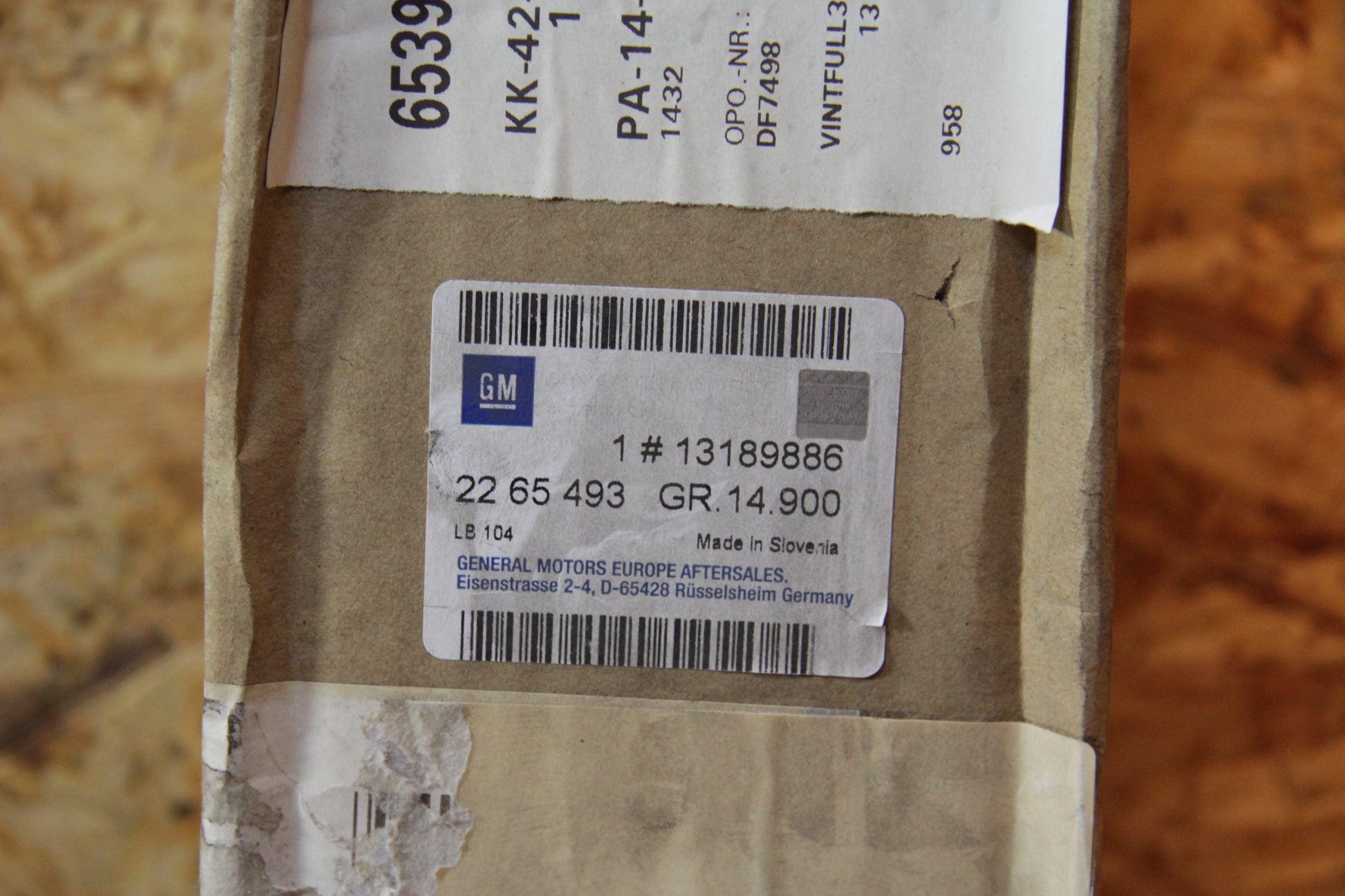 Original GM Opel Deckel Armlehne Leder grau Polstercode: XXLU 13189886 Zafira A , Zafira A