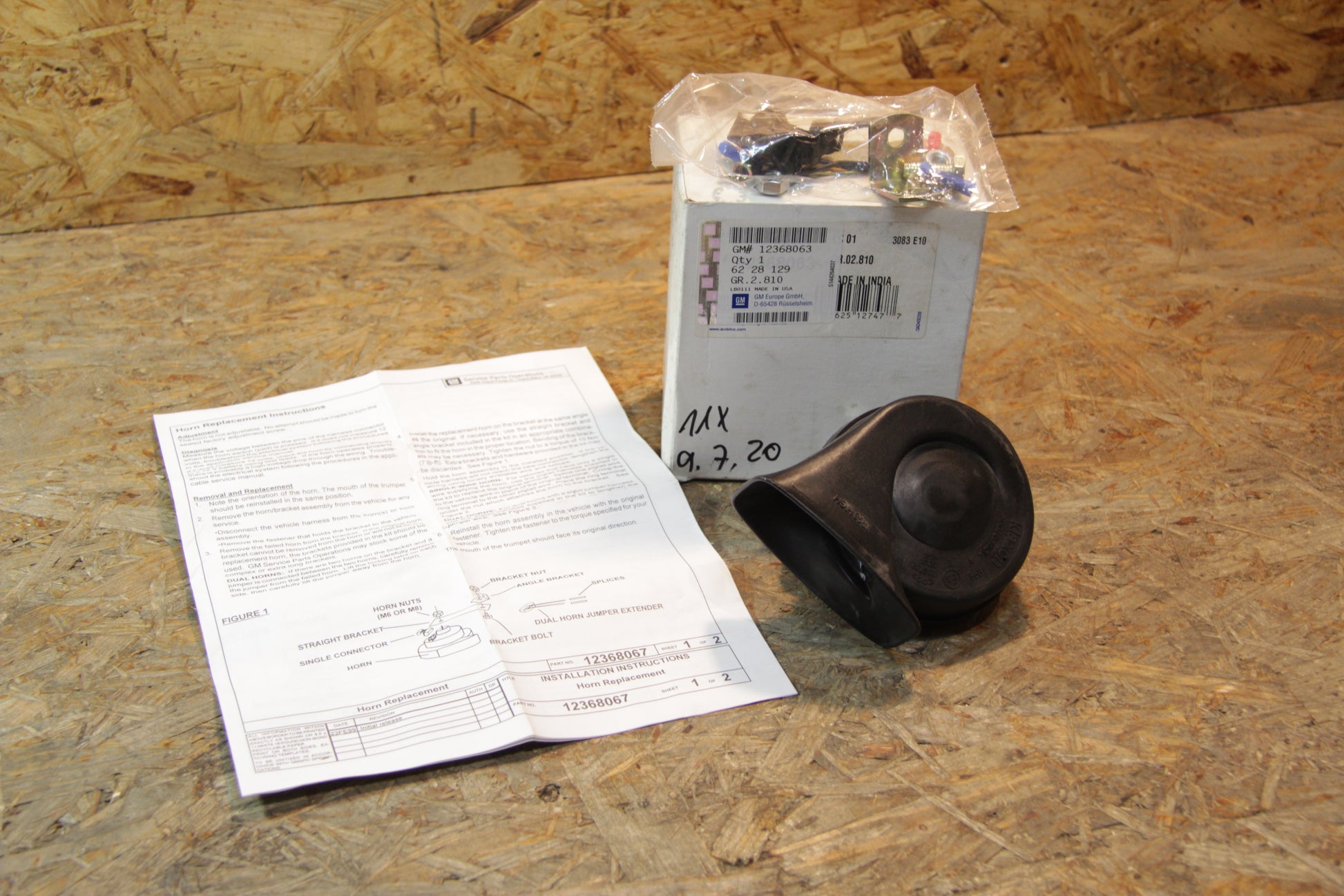 Original GM Opel Signalhorn hoher Ton  12368063 Sintra