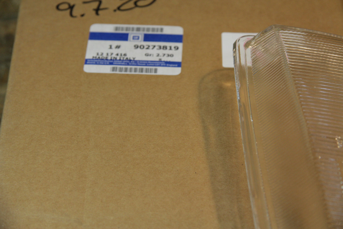 Original GM Opel Streuscheibe Carello Scheinwerfer links  90273819 Omega A
