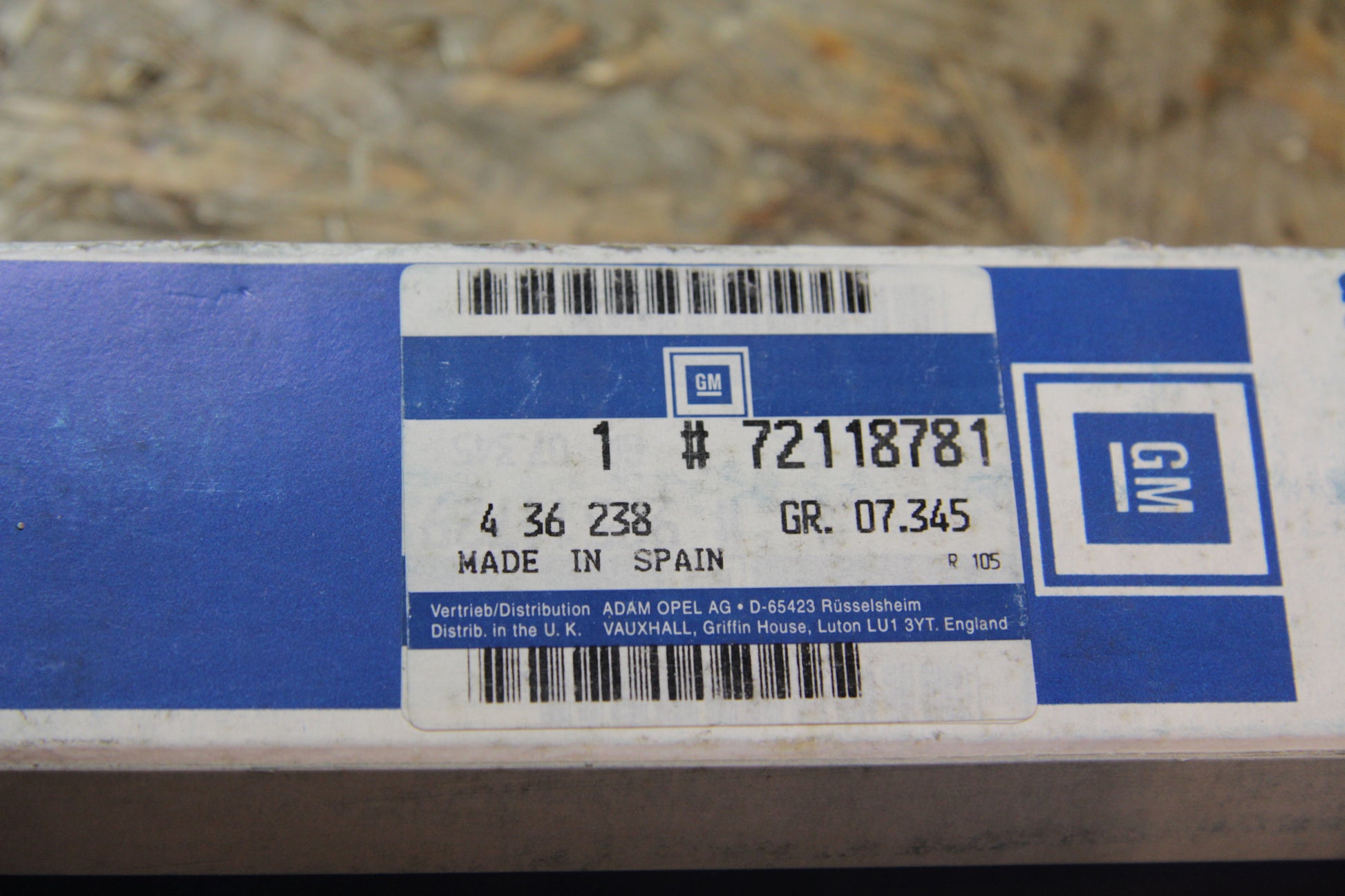 Original GM Opel Stoßdämpfer hinten 72118781 Rekord E