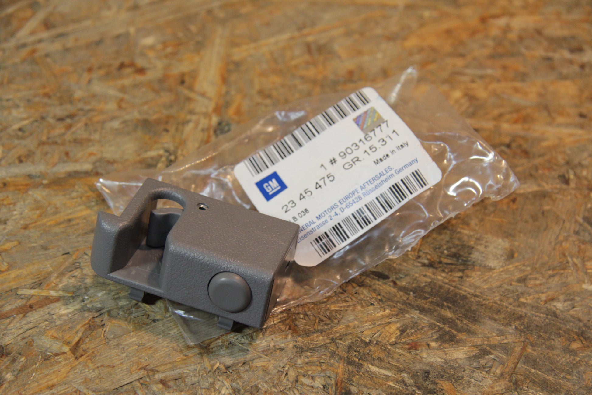 Original GM Opel Lager Hutablage links grau Farbcode:  053, 153, 253, 254, 353, 354, 453, 553, 554, 651, 716, 746, 756, 95...