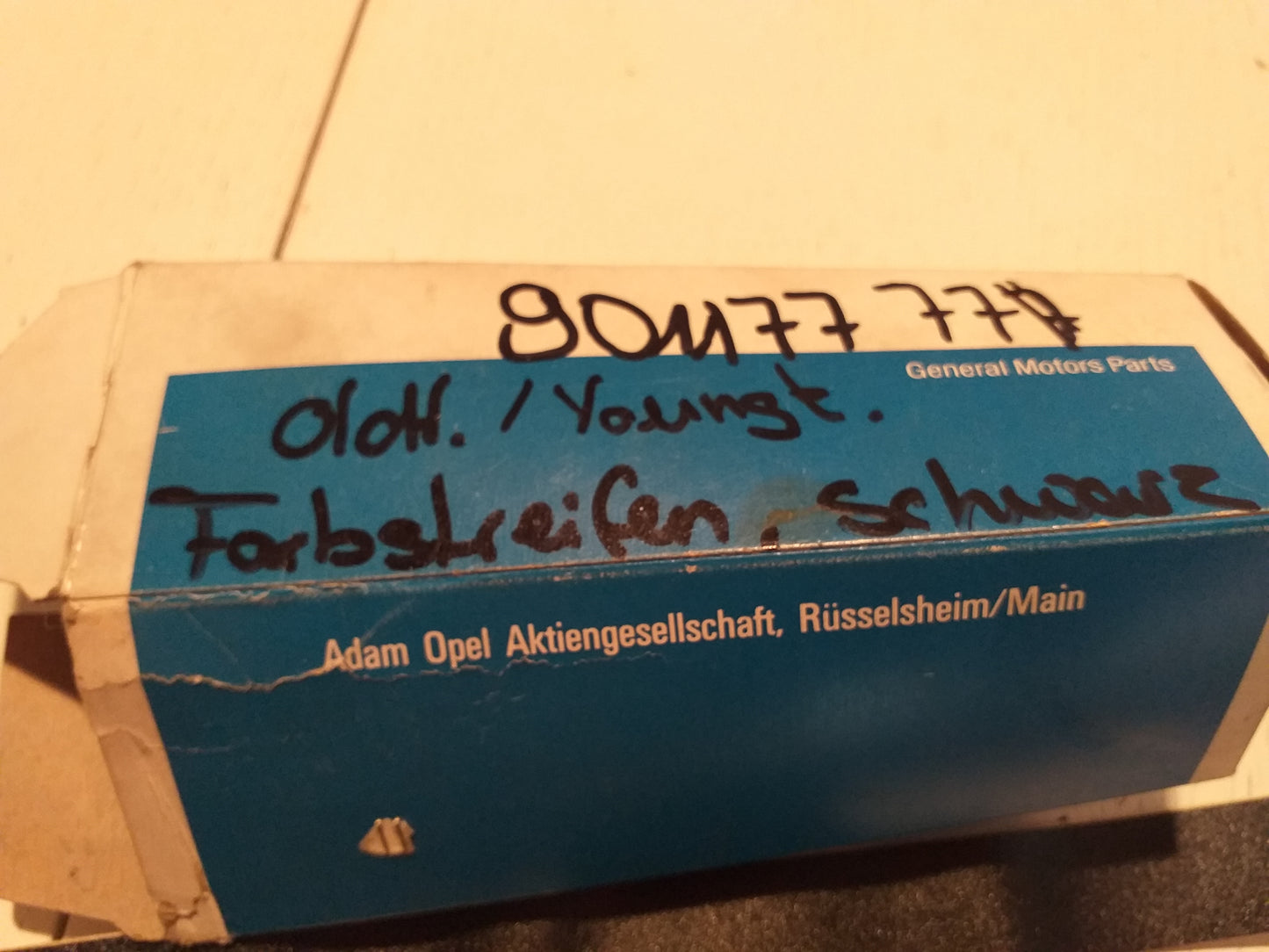 Oldtimer Youngtimer Opel Farbstreifen schwarzoriginal  GM Opel NEU