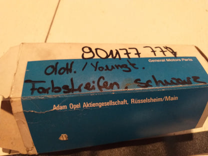 Oldtimer Youngtimer Opel Farbstreifen schwarzoriginal  GM Opel NEU