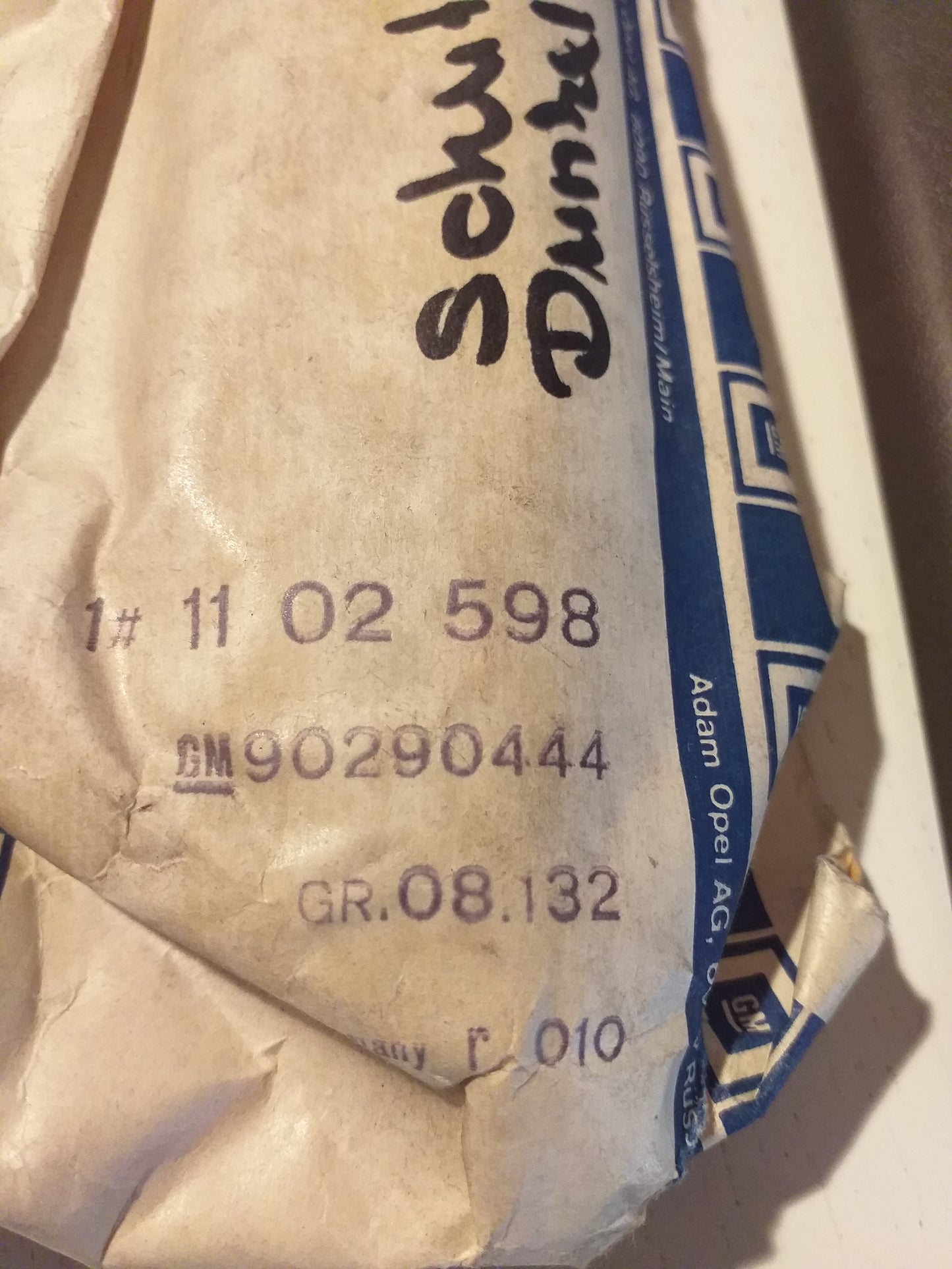 Omega A Schutzzierleiste Kotflügel vorne rechts dunkelbraun original GM Opel NEU