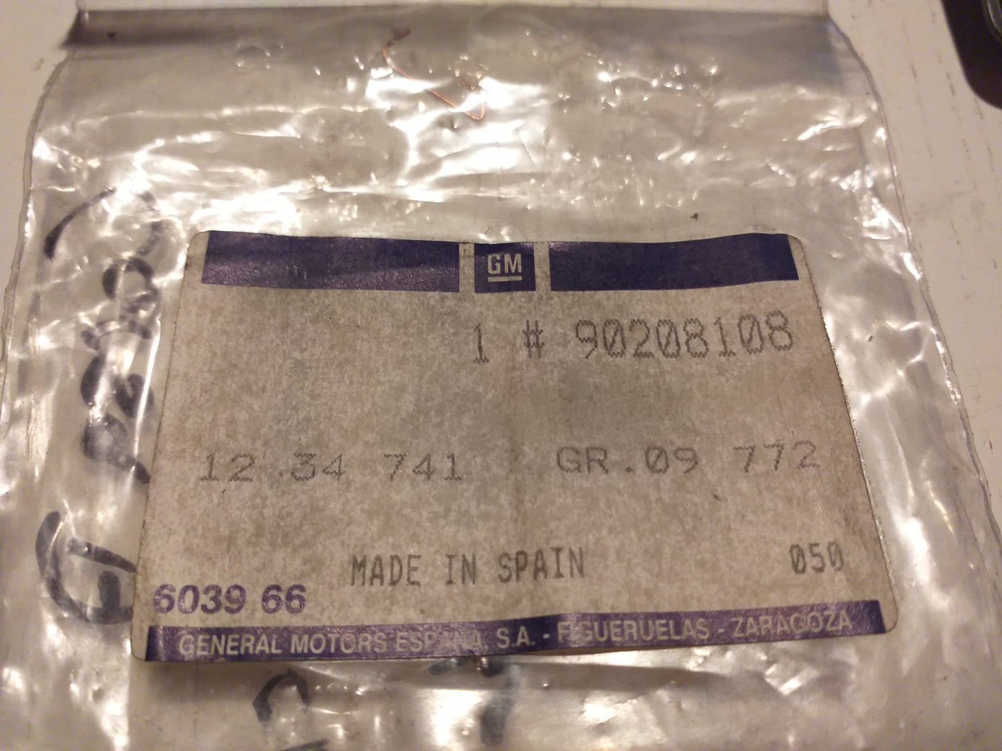 Corsa A Blinddeckel an Zeituhr grau original GM Opel NEU