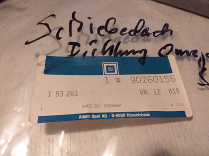 Omega A Senator B Dichtung Schiebedach original GM Opel NEU