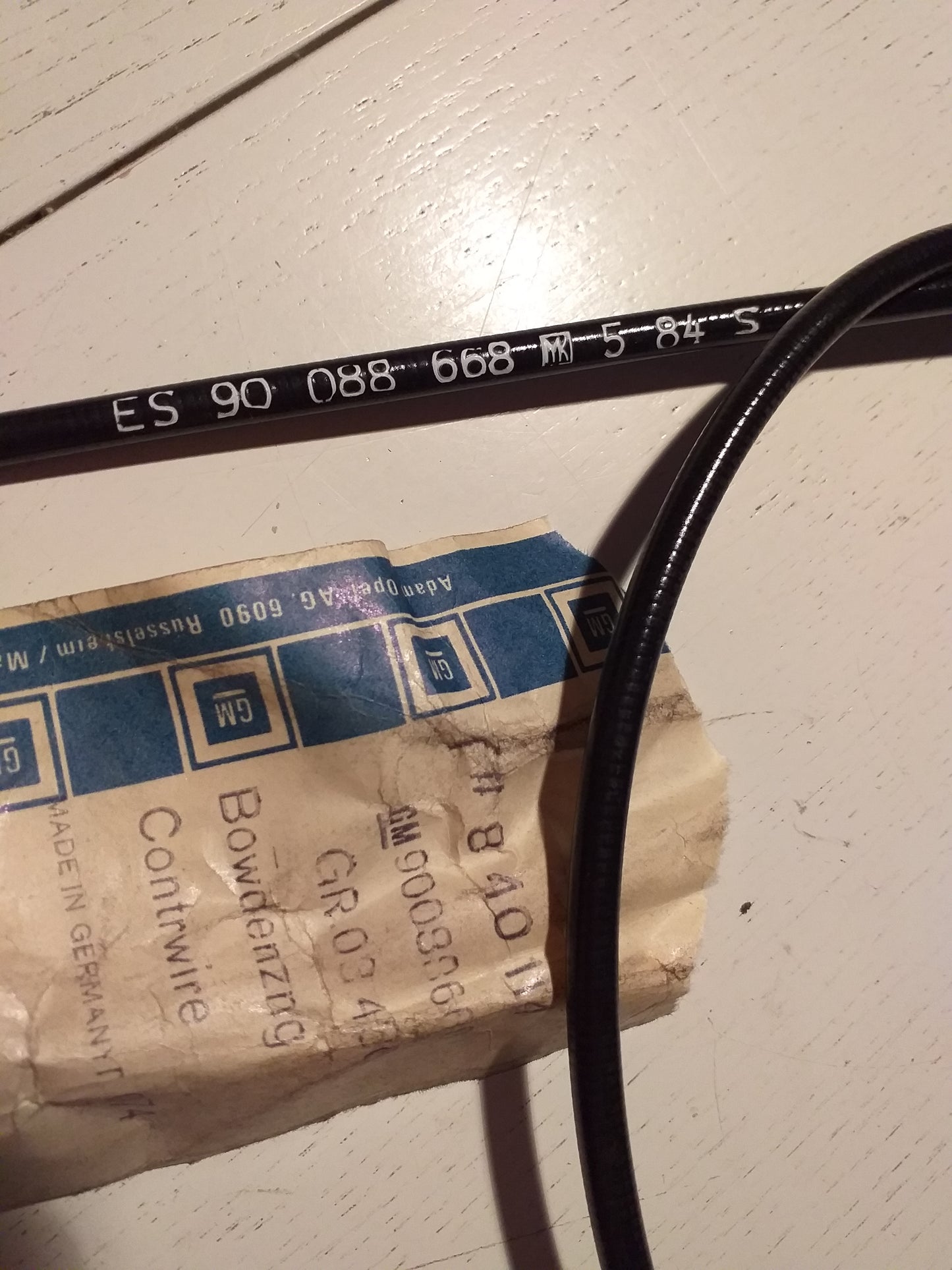 Ascona A Manta A Bowdenzug Starterklappe original GM Opel NEU