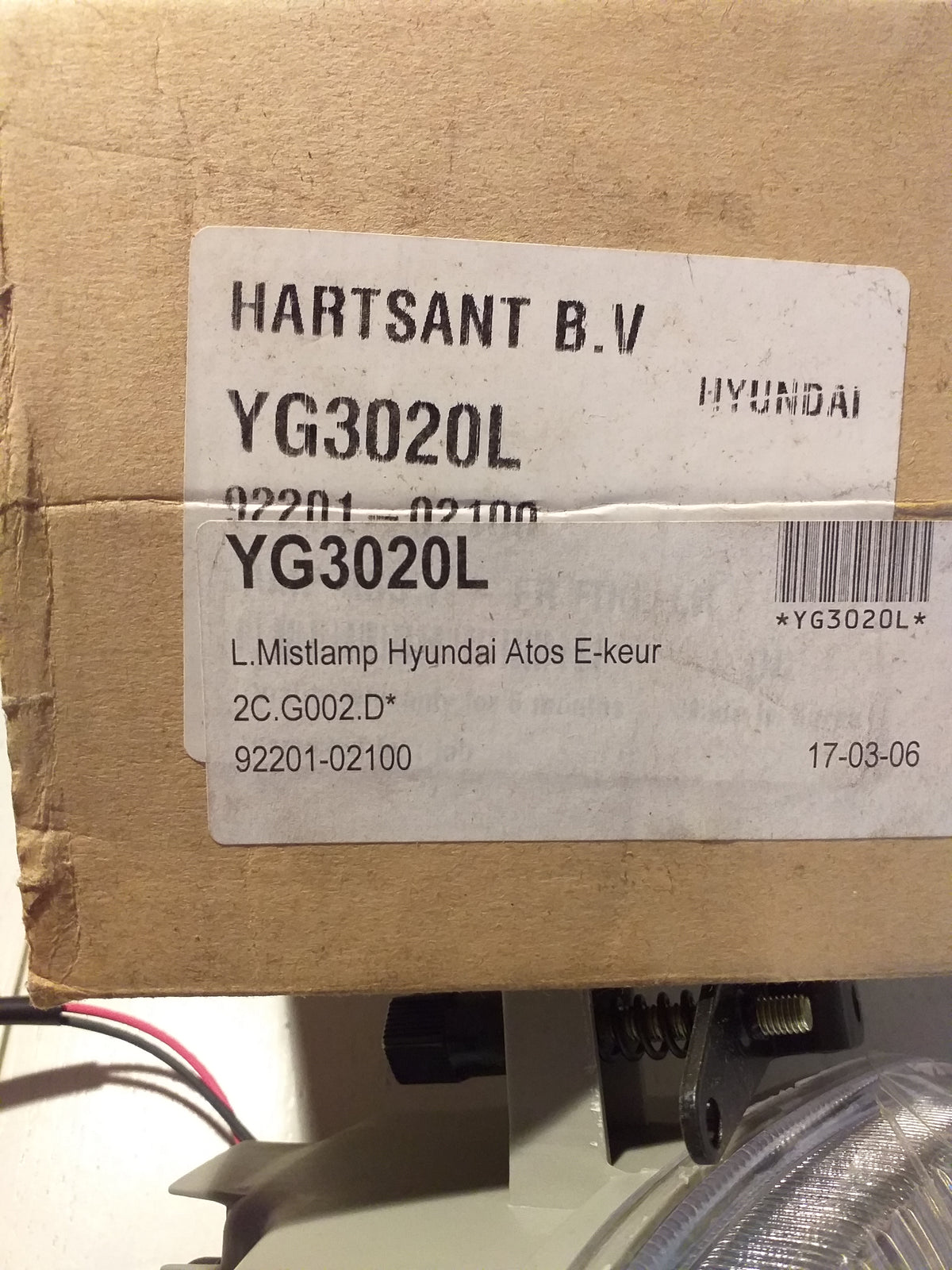 Hyundai Nebelscheinwerfer original HARTSANT NEU