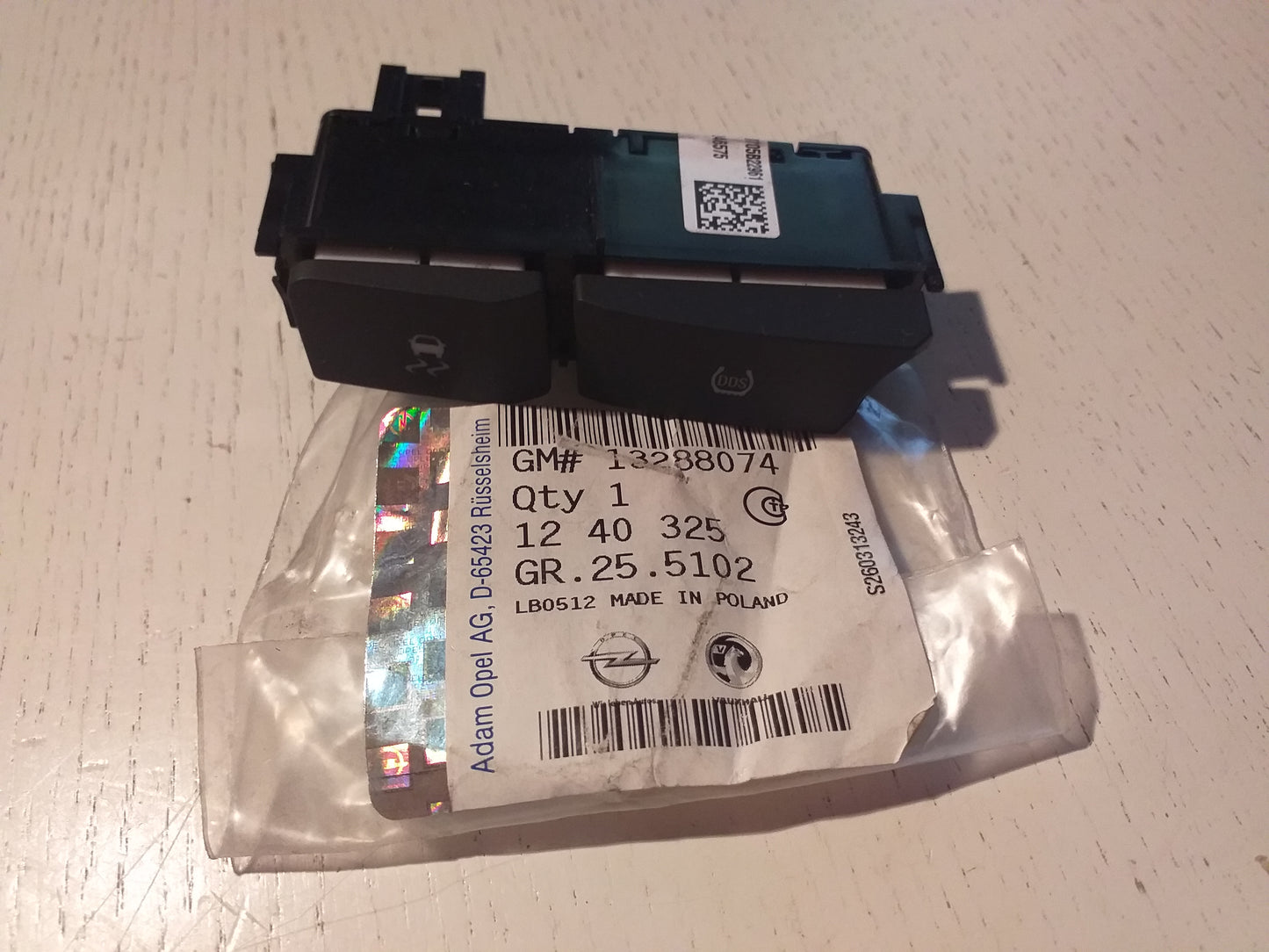 Meriva B Schalter DDS ESP Reifendruck TC original GM Opel NEU