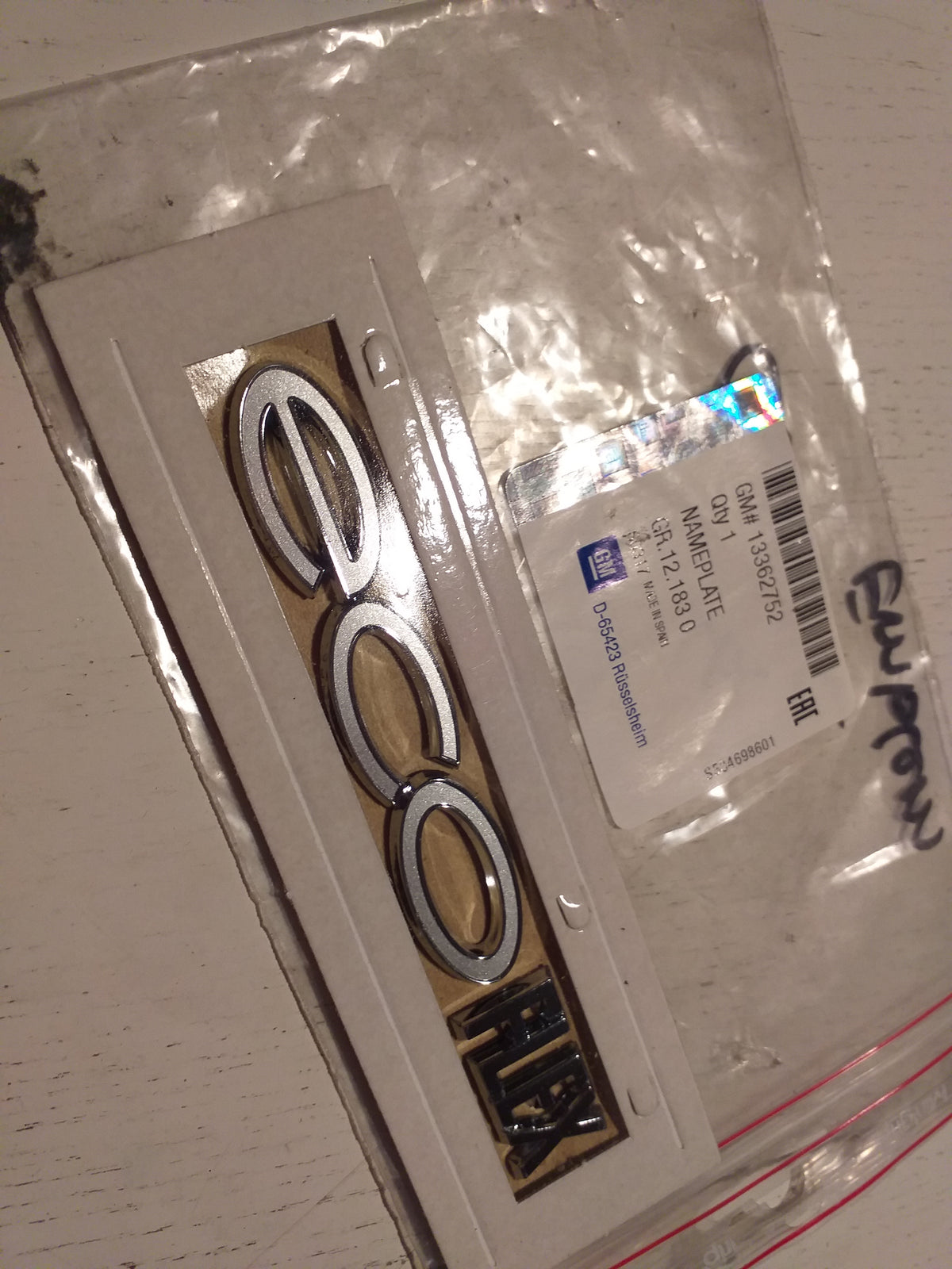 Corsa C Emblem "eco flex"  original GM Opel NEU