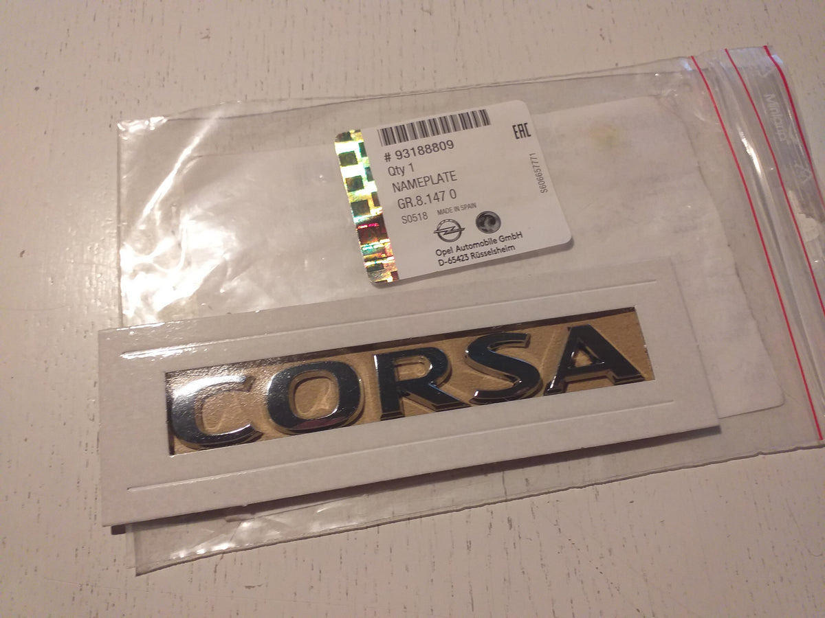 Corsa Emblem original GM Opel NEU