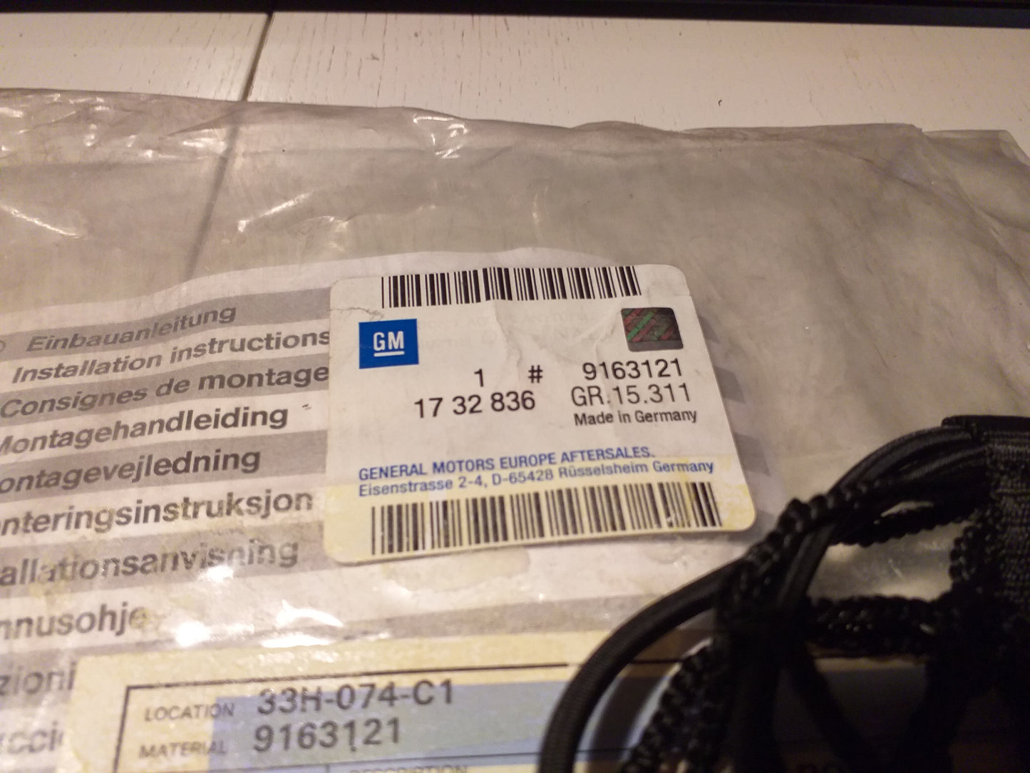 Astra H Gepäcknetz Laderaum Rücksitzlehne original GM Opel NEU