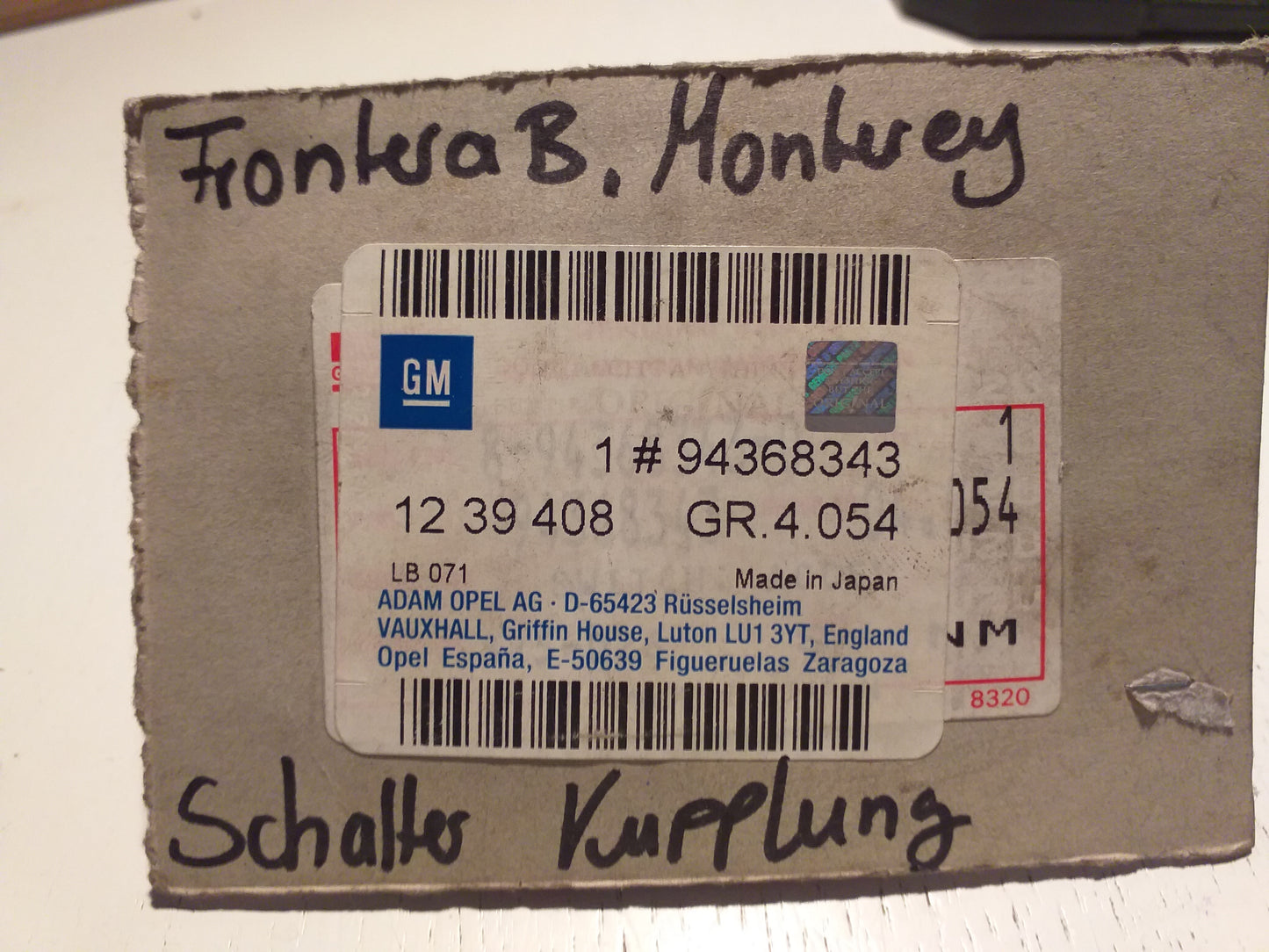 Frontera B  Monterey Schalter Kupplung original GM Isuzu Opel NEU