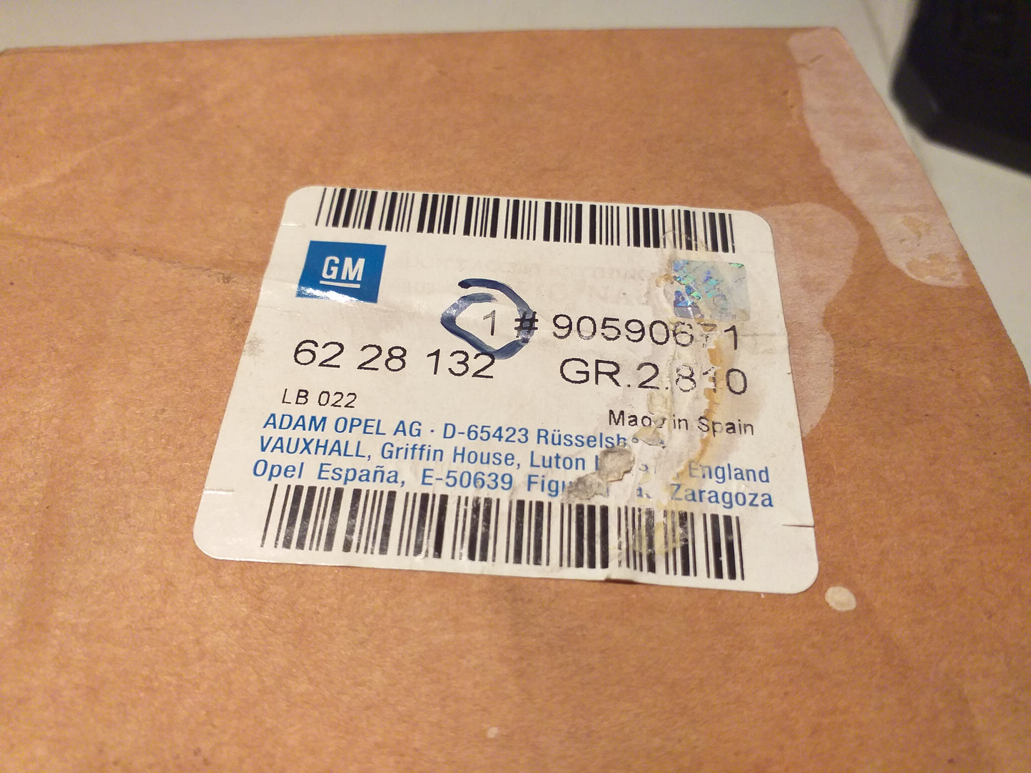 Astra G/H Zafira A/B Signalhorn 12V 500HZ original GM Opel NEU