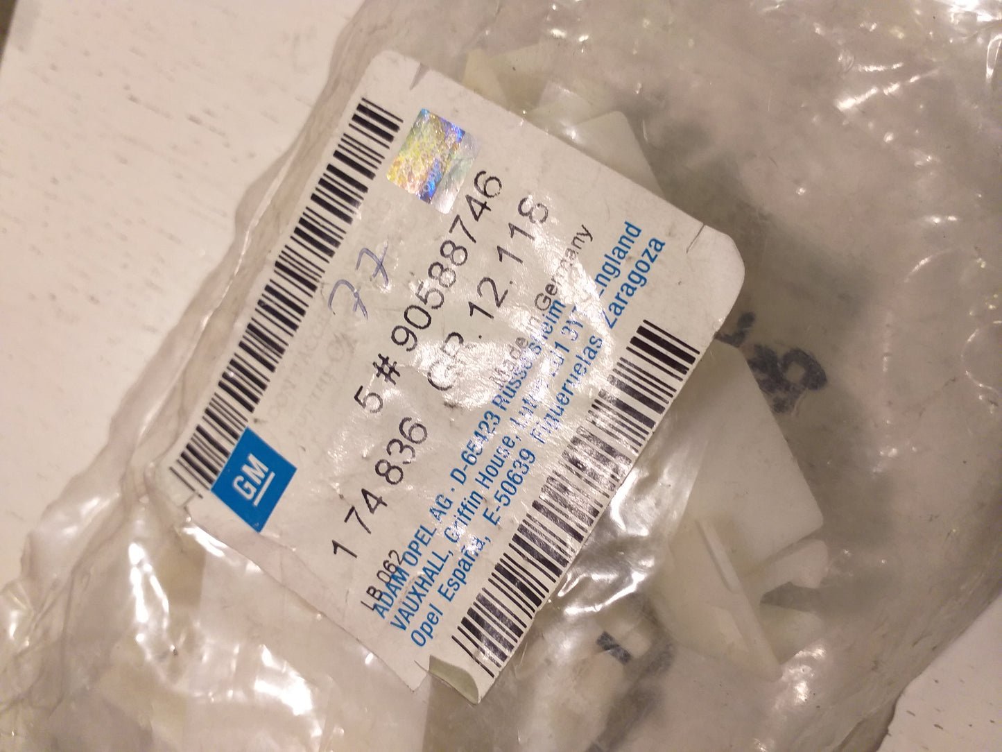 Astra Zafira A Clip Zierleiste Heckklappe original GM Opel NEU