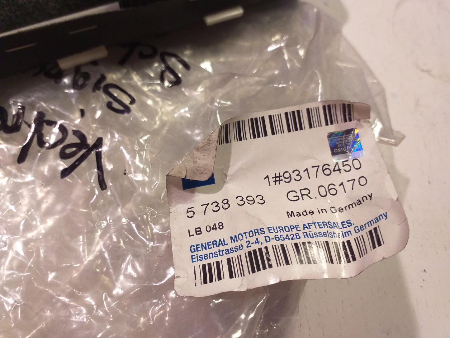 Vectra C Signum Schaltmanschette original GM Opel NEU