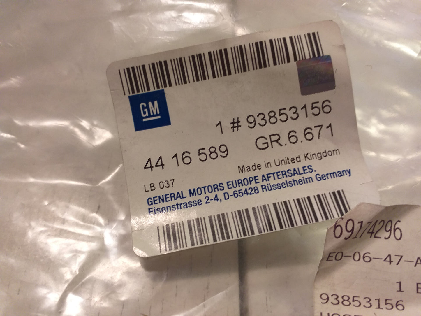 Vivaro Rohr an Hilfskraftlenkung original GM Opel NEU