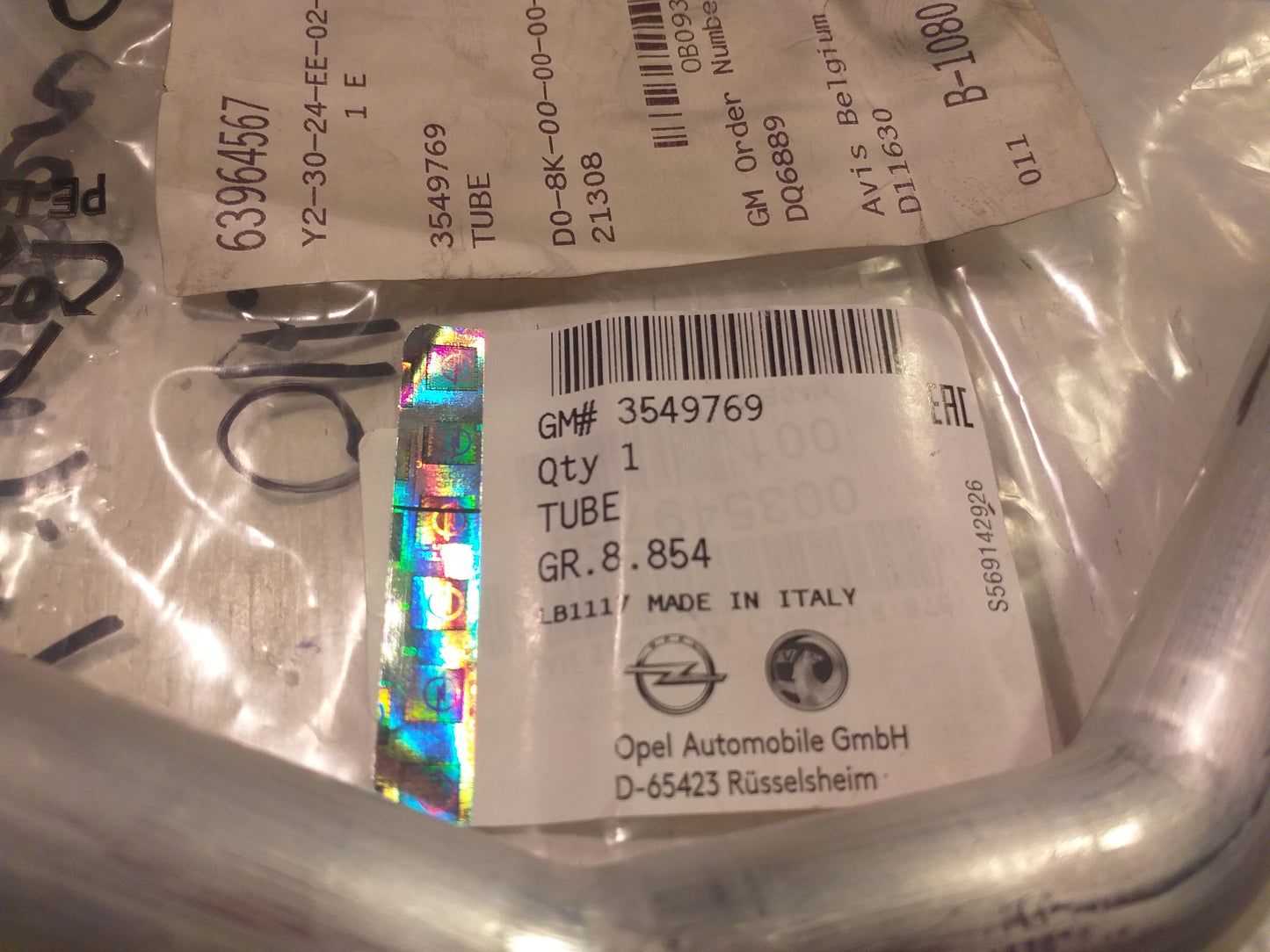 Oldtimer Youngtimer Leitungen und Rohre original GM Opel NEU