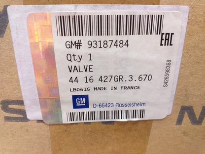 Movano Kipper AGT-Ventil original GM Opel NEU