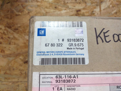 Astra H Zafira B Autoradio original  GM Opel NEU