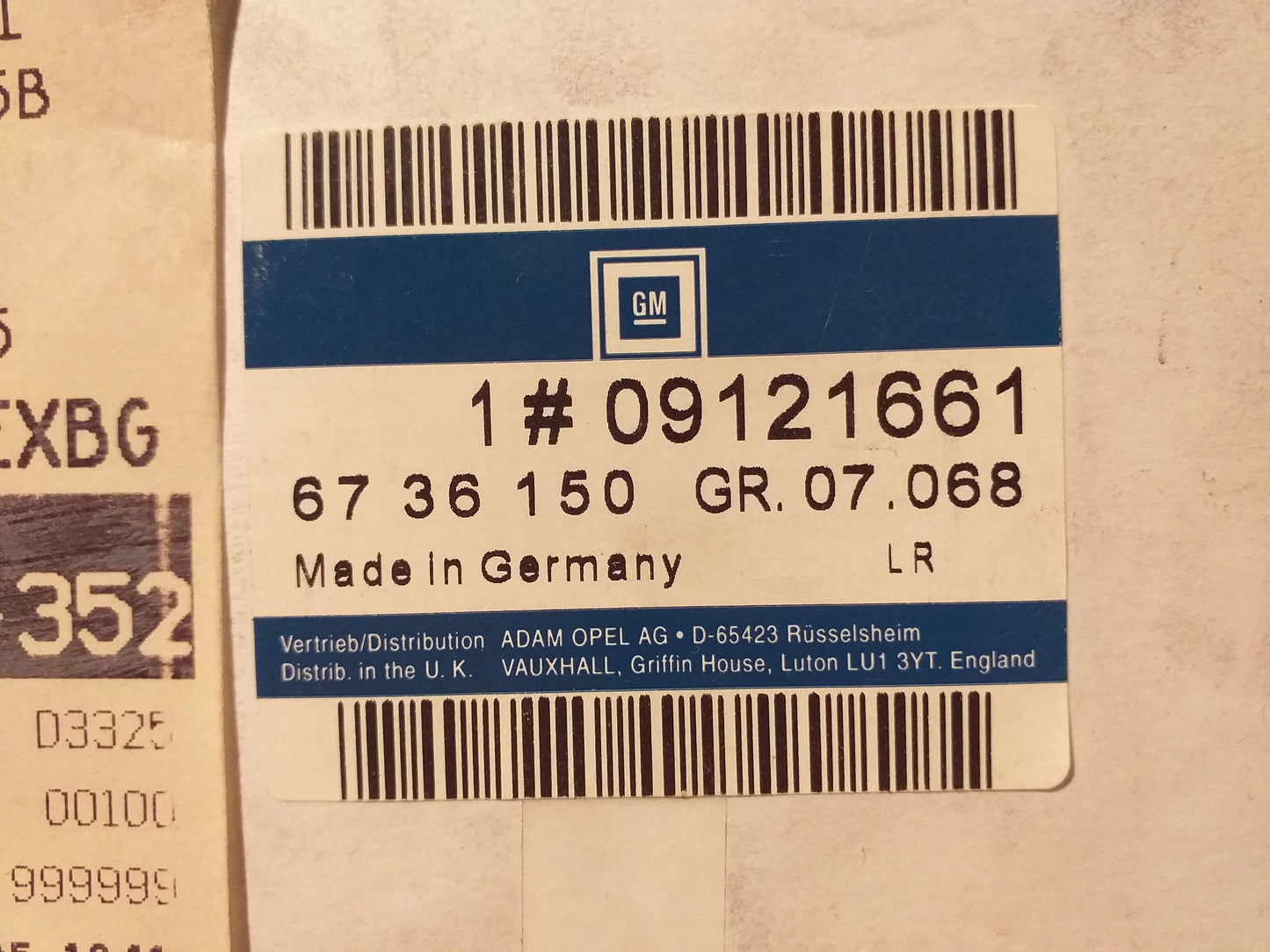 Corsa B E-Satz Anhängerzugvorrichtung original GM Opel NEU