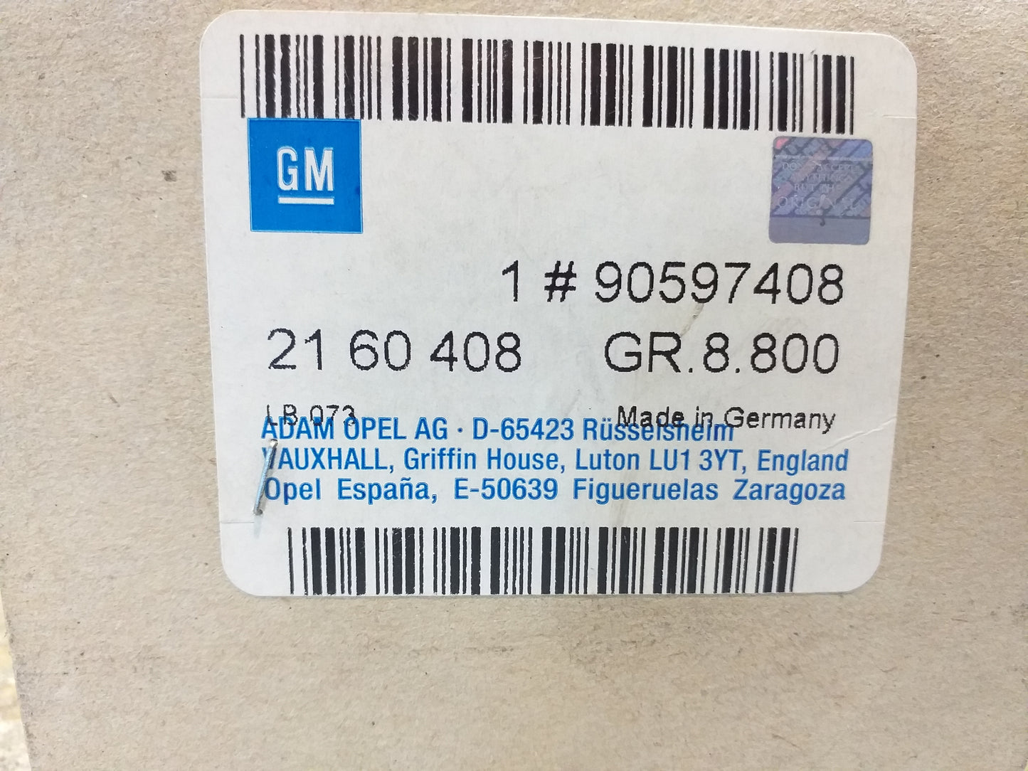Vectra B  Farbstreifen Seitenwand schwarz original GM Opel NEU