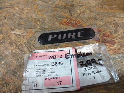 Oldtimer Youngtimer Emblem "Pure" original NEU