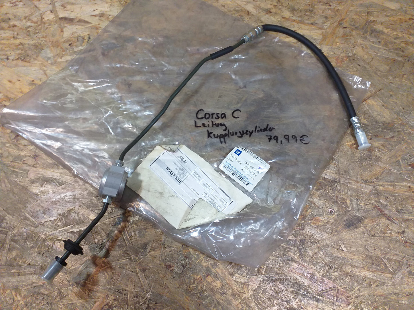 Corsa C Leitung Kupplungszylinder original GM Opel NEU