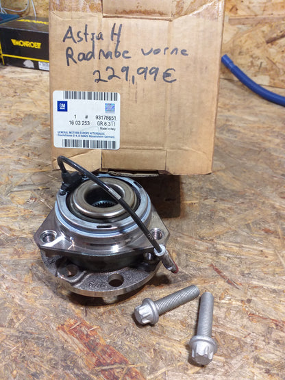 Astra H Radnabe vorne original GM Opel NEU