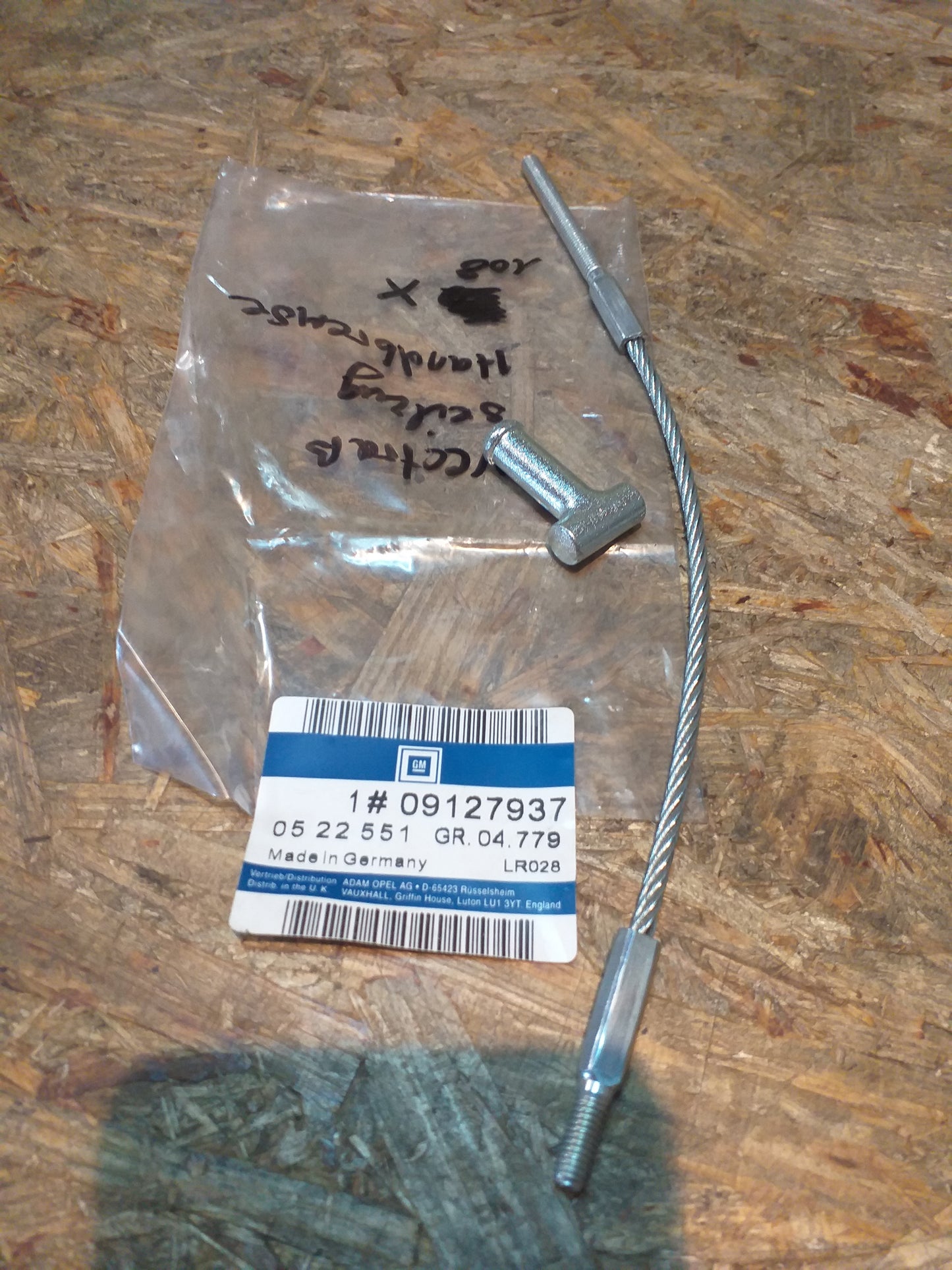Vectra B Seilzug Handbremse original GM Opel NEU