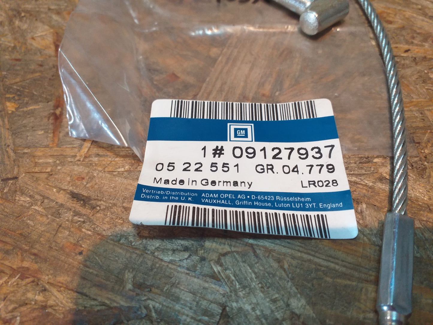 Vectra B Seilzug Handbremse original GM Opel NEU