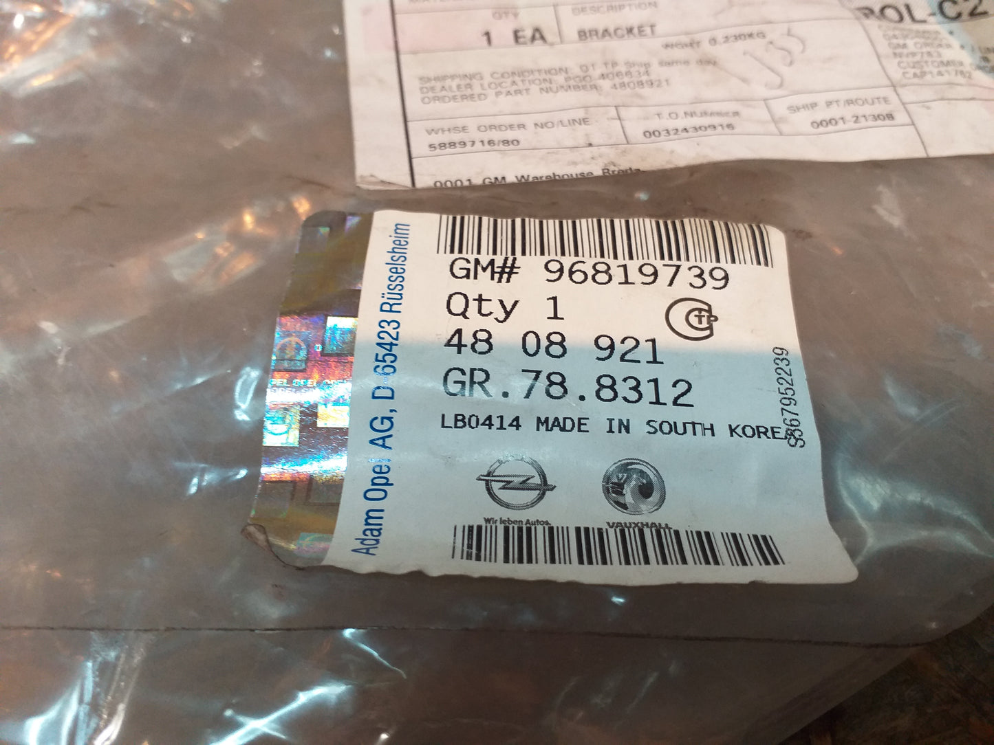 Antara Halterung von Festsetzung Stoßstange hinten original GM NEU