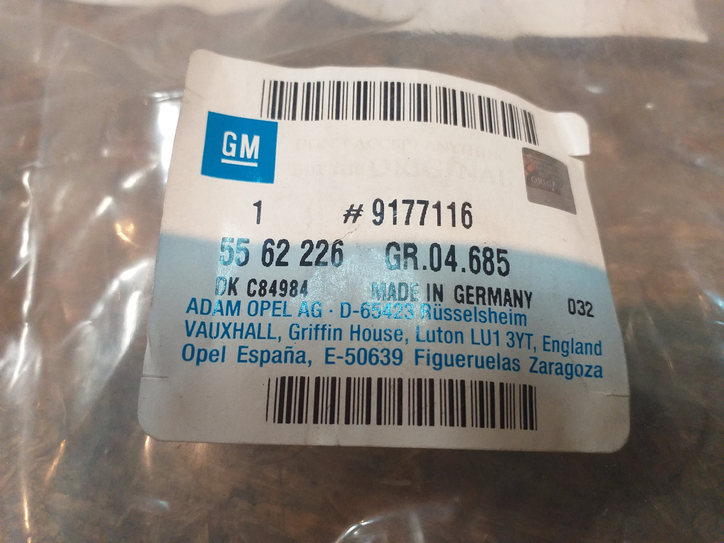 Vectra C Bremsleistung original GM Opel NEU