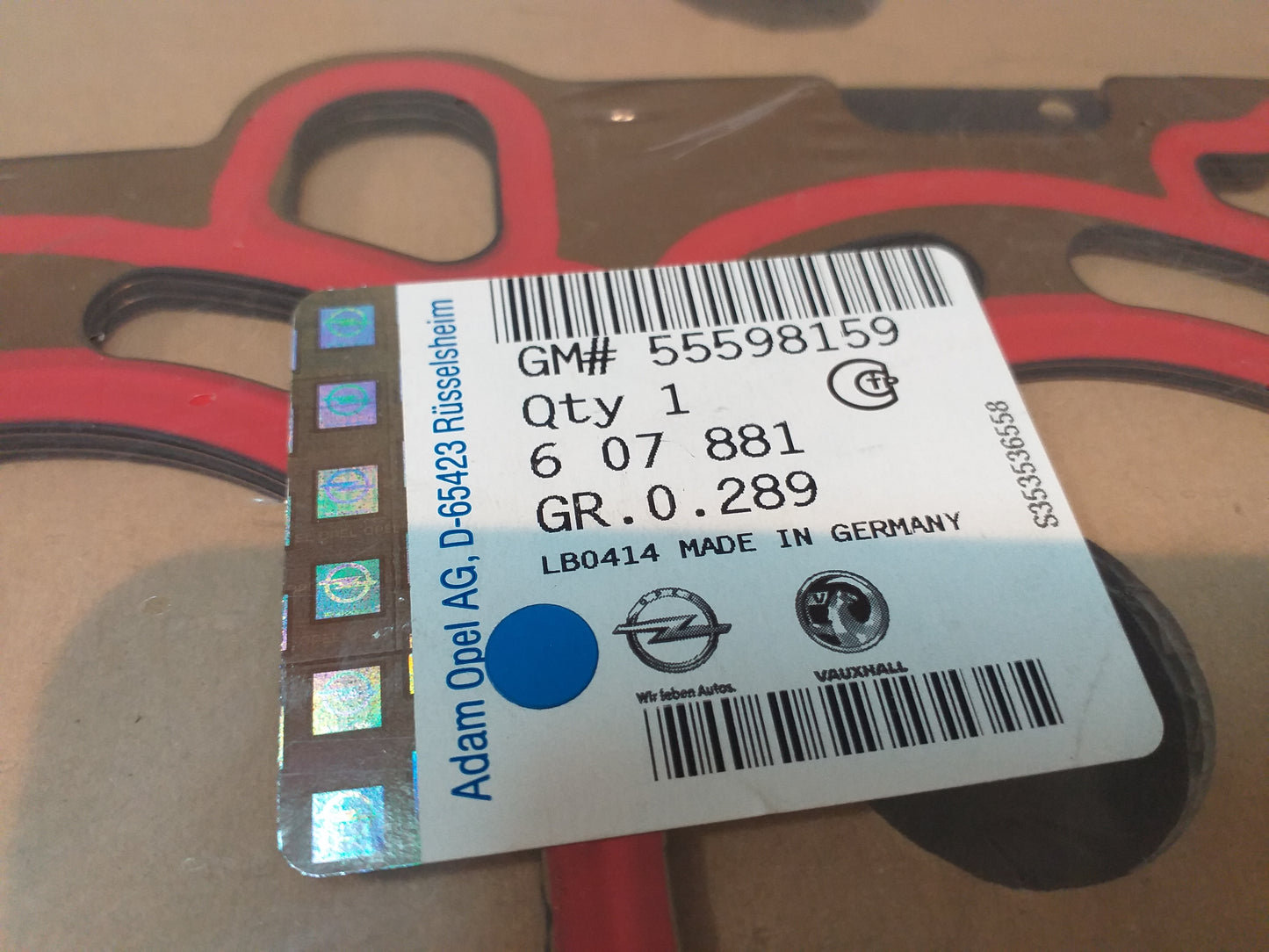 Astra J Zylinderkopfdichtung 1.22mm dick original GM Opel NEU