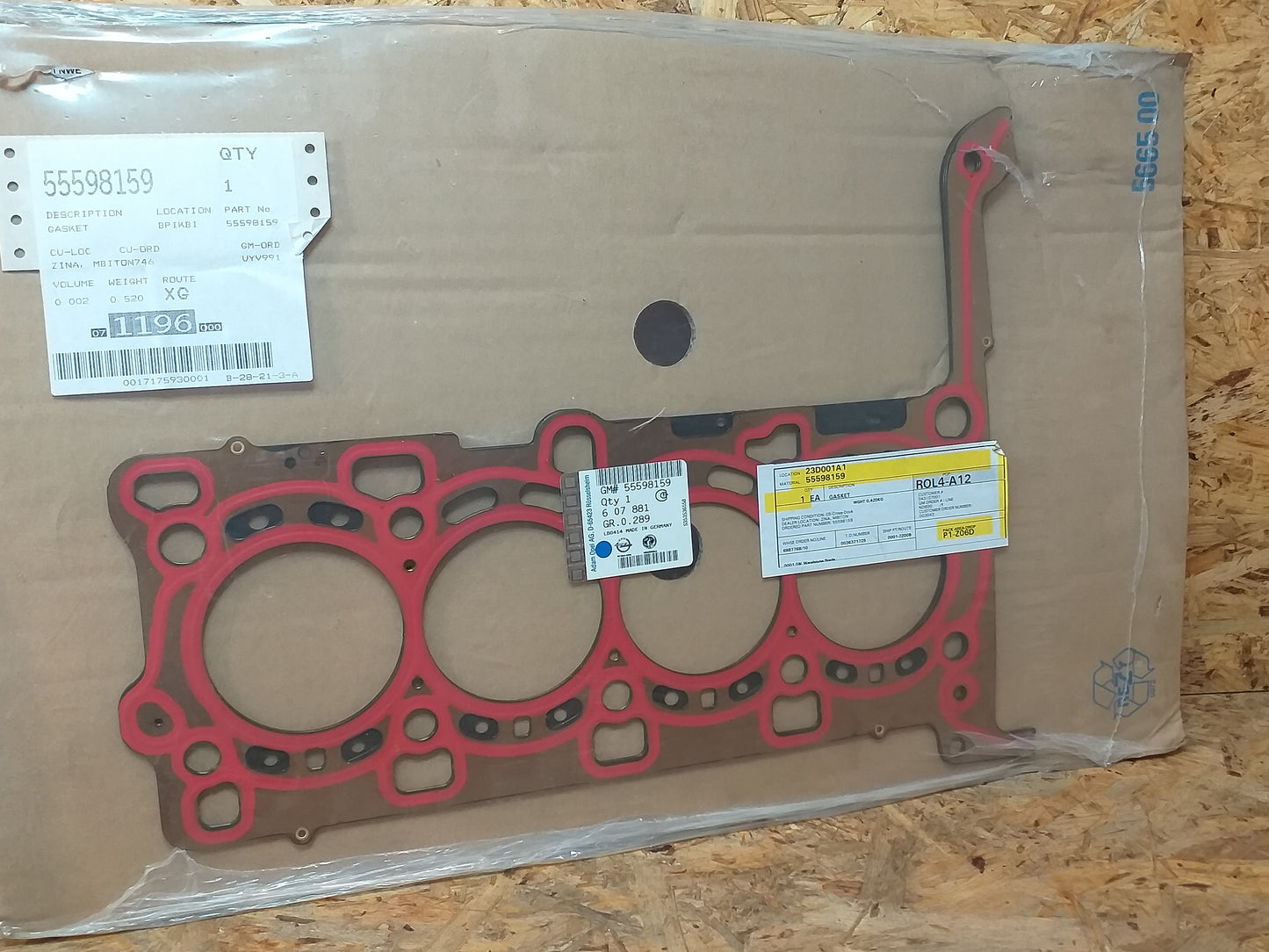 Astra J Zylinderkopfdichtung 1.22mm dick original GM Opel NEU