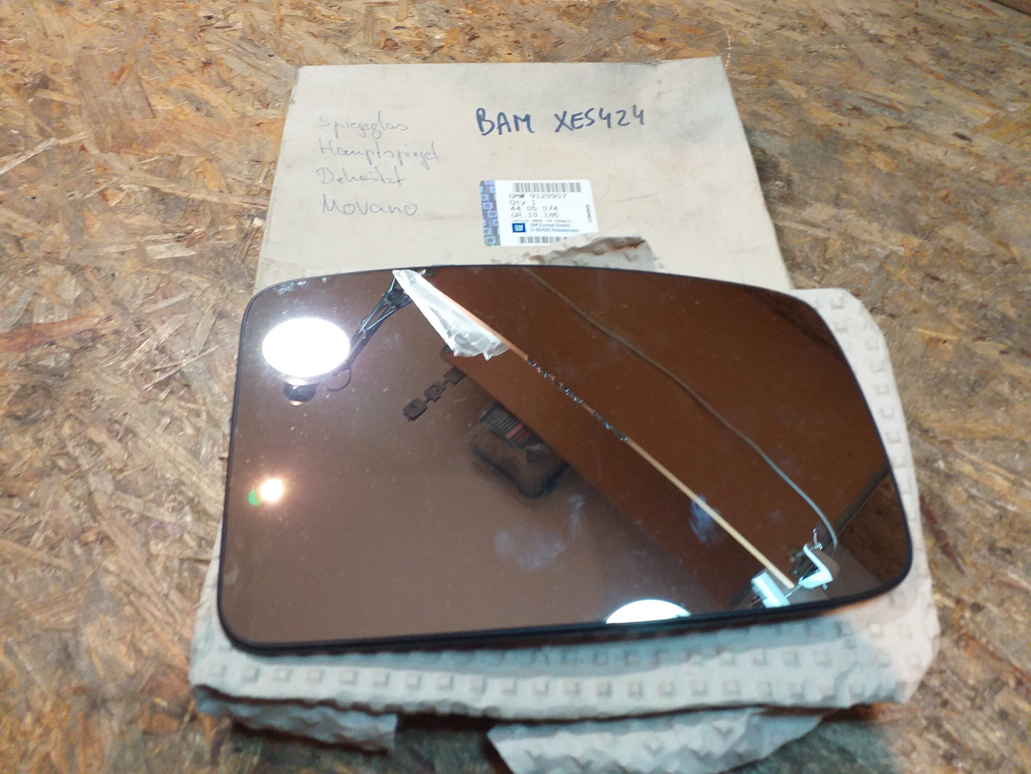 Movano Spiegelglas Hauptspiegel beheizt original  GM Opel NEU