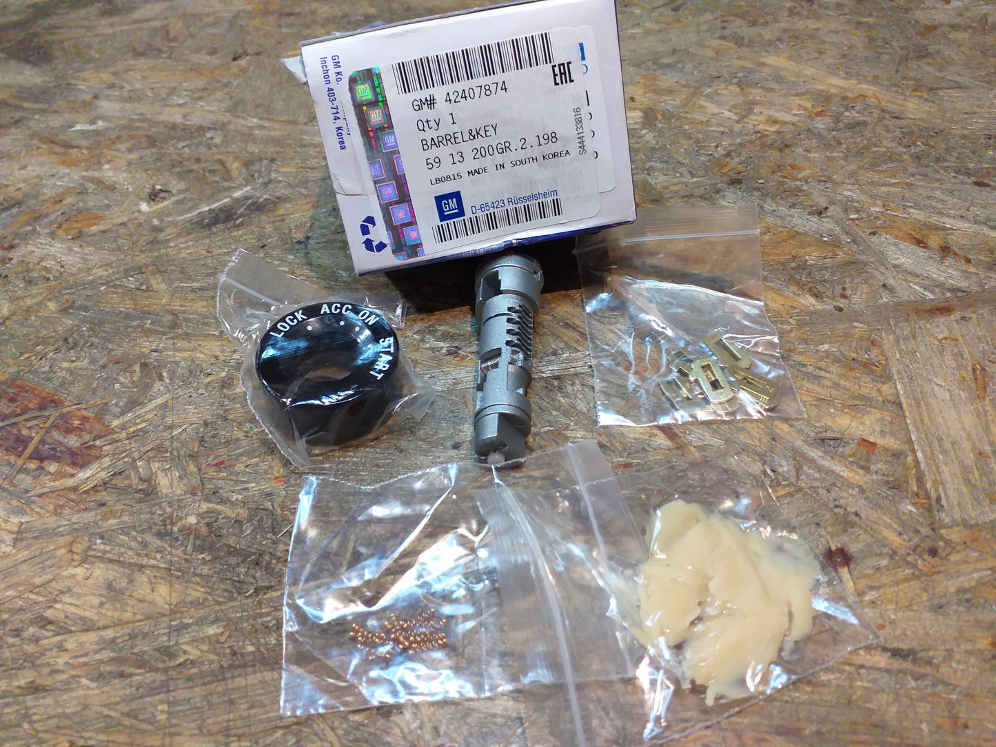 Corsa C Schließzylinder + Schlüssel original GM Opel NEU