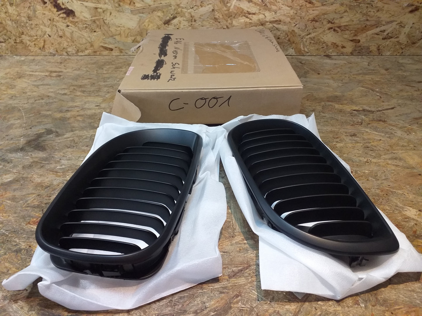 E46 Nierenset schwarz original BMW NEU