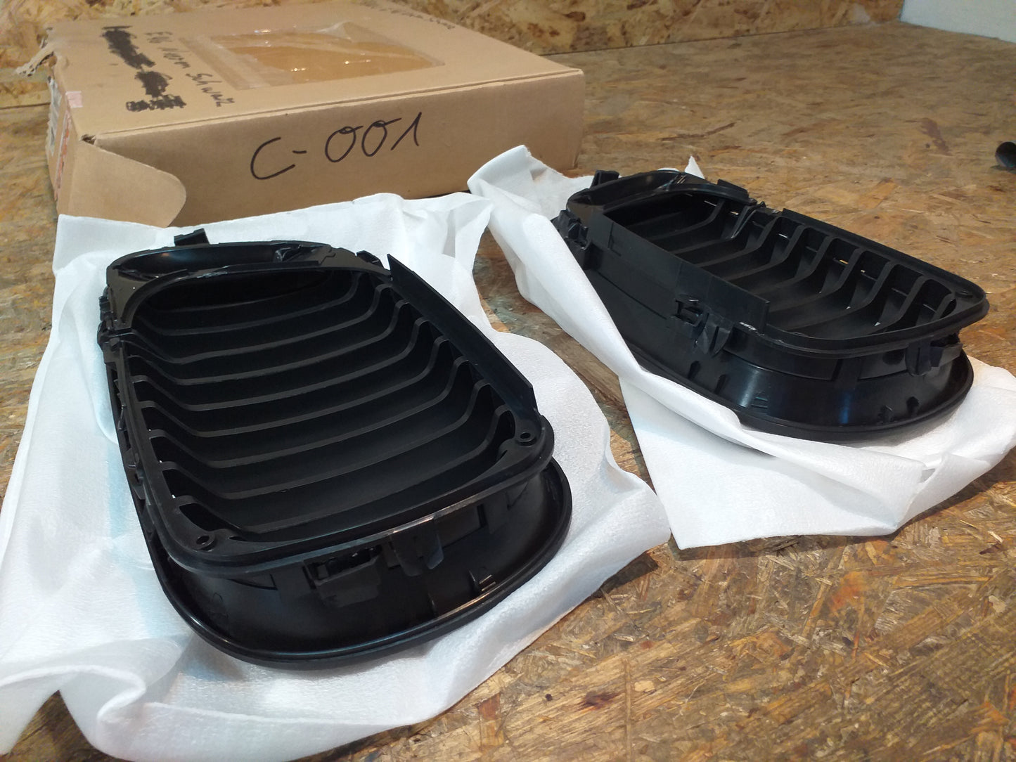 E46 Nierenset schwarz original BMW NEU