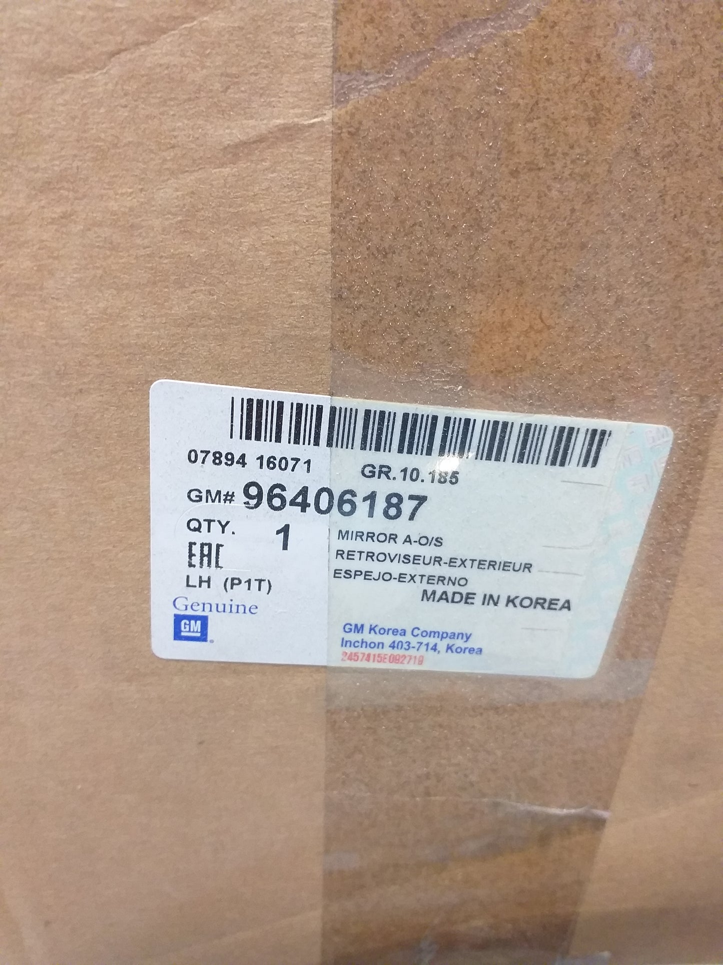 Chevrolet Daewoo Aveo Kalos T200 Ausenspiegel links original GM Opel NEU